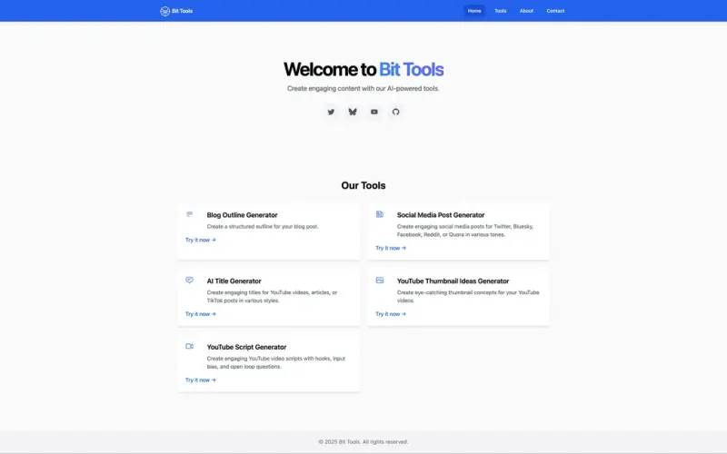 Captură site Bit-Tools.com