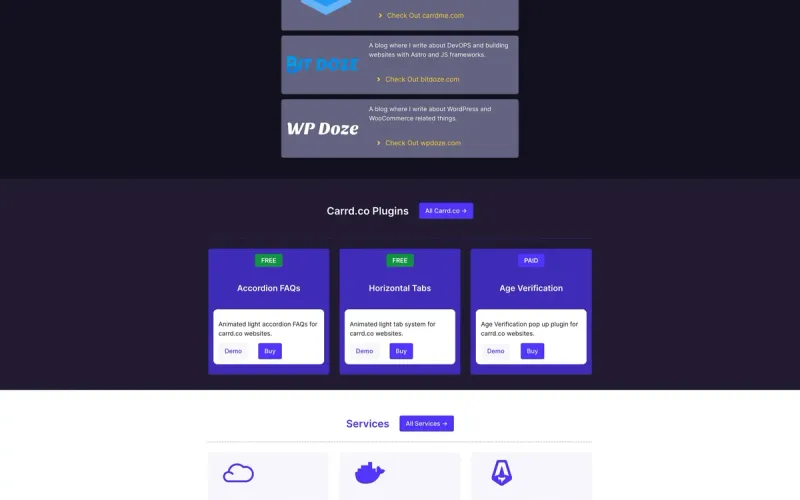 Captură site WebDoze.net